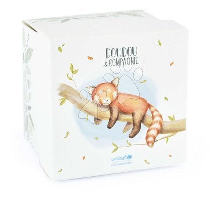 Jucării de alint și de adormit - Panda de pluș cu sfoară pentru suzetă Red Panda Unicef Collection Doudou et Compagnie - 3