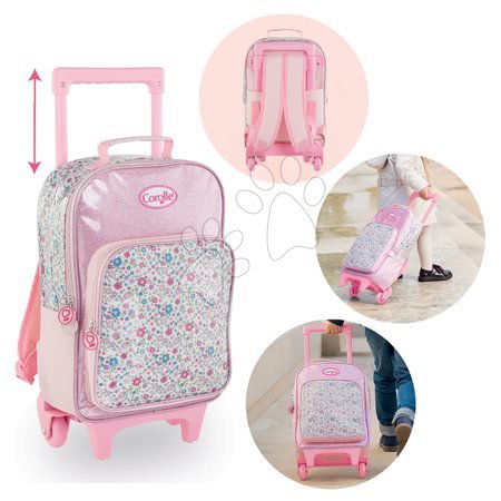 Schulmaterial - Rucksack mit Rollen Flowers Les Bagages Corolle_1