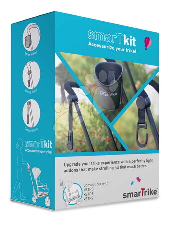 Kočíky - Sada držiak na pohár s háčikom na tašku a popruh pre dieťa smarTkit smarTrike - 4