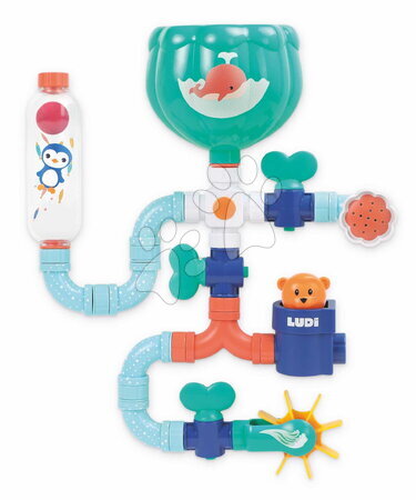 Играчки за вана - Vodný mlynček do vane Medvedík Water Circuit Ludi