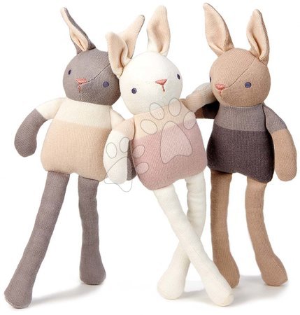 Păpuși - Păpușă tricotată iepuraș Baby Threads Cream Bunny ThreadBear _1