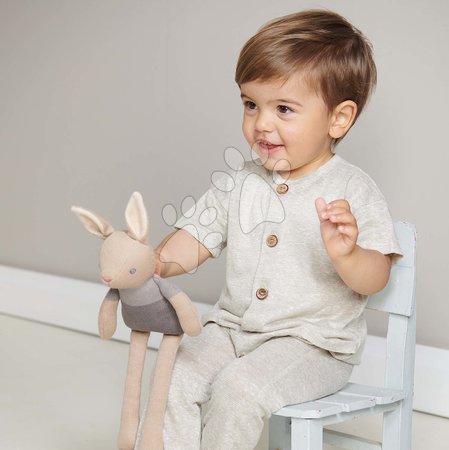 ThreadBear design - Păpușă tricotată iepuraș Baby Threads Taupe Bunny ThreadBear 35 cm maro din bumbac moale_1