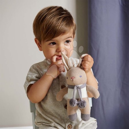 Hadrové panenky - Panenky pletené zajíčci Baby Threads Taupe Bunny Gift Set ThreadBear - 9