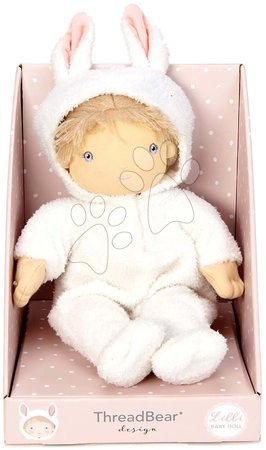ThreadBear design - Panenka hadrová Baby Lilli Doll ThreadBear 41 cm z jemné měkké bavlny s odnímatelnou plenou_1
