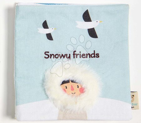 Hračky na maznanie a usínanie - Textilná knižka Snowy Friends Activity Book ThreadBear 