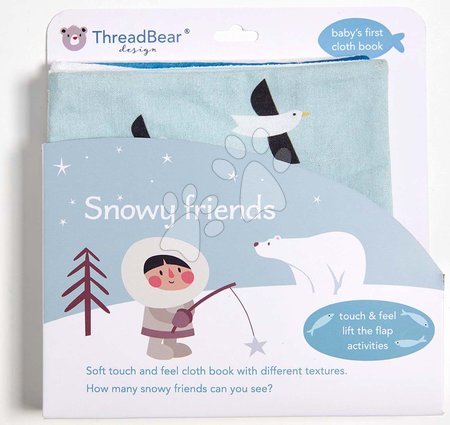 Alvókendők DouDou - Textil könyvecske Snowy Friends Activity Book ThreadBear  - 6