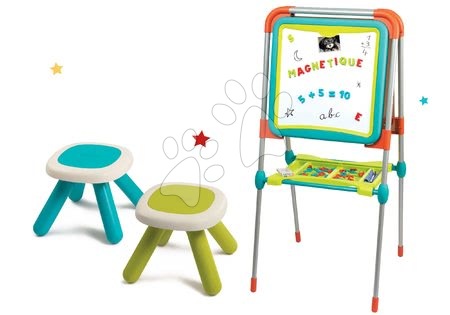 Jucării creative și didactice - Set tablă de învățat cu magneți Ultimate Board Smoby cu două părți pliabilă