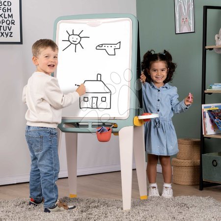 Rutschen-Sets - Set Rutsche und Tafel für Kreide und Magnete XS Slide Green Life Smoby - 12