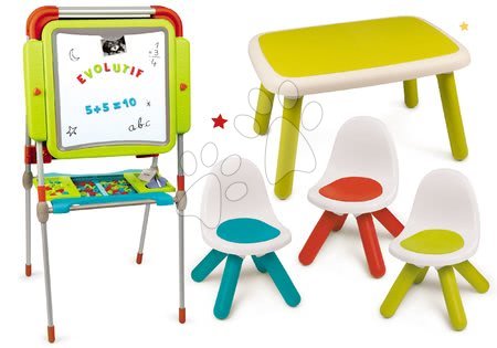 Activity Abc - Komplet tabla za risanje in magnetki Evolutiv Board Smoby po višini nastavljiva, dvostranska