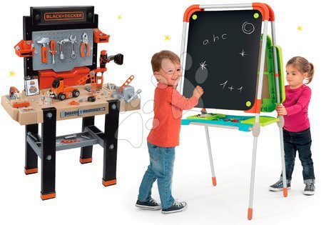 Tafel und Bänke Sets - Smoby Schulmagnettafel-Set