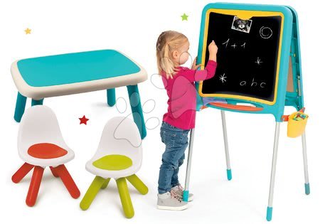 Activity Abc - Komplet tabla za risanje in magnetki Metal Board Smoby dvostranska