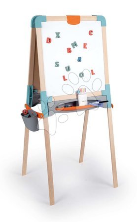 Kreatív és didaktikus játékok - Fa kétoldalú tanulótábla Wooden Board Smoby