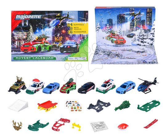 Ab 3 bis 6 Jahren - Adventný kalendár s 8 autíčkami Advent Calendar Majorette_1