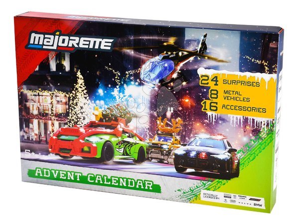 Modelle - Adventný kalendár s 8 autíčkami Advent Calendar Majorette - 8