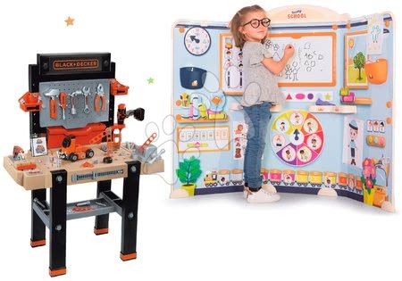 Tafel und Bänke Sets - Set Schule für Kindergärtner School Smoby