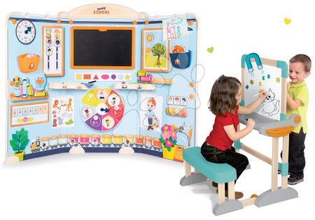 Set lavagna e sedie - Set scuola per bambini School Smoby