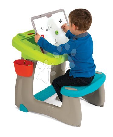 Seturi de table și bănci - Set bancă pentru desenat cu magneți Little Pupils Desk Smoby - 13