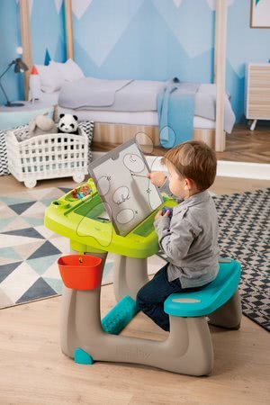 Seturi de table și bănci - Set bancă pentru desenat cu magneți Little Pupils Desk Smoby - 16