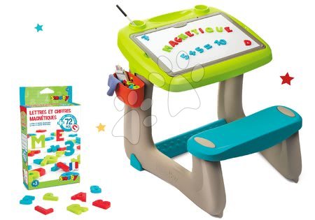 Activity Abc - Komplet klop za risanje in magnetki Little Pupils Desk Smoby