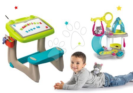 Activity Abc - Komplet klop za risanje in magnetki Little Pupils Desk Smoby