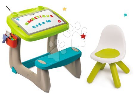 Kreatív és didaktikus játékok - Szett rajzpad mágnesekkel Little Pupils Desk Smoby