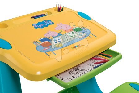 Nezařazené - Školní lavice s přihrádkou Peppa Pig Smoby - 2
