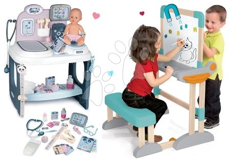 Activity Abc - Set drevená lavica Modulo Space skladacia magnetická Smoby