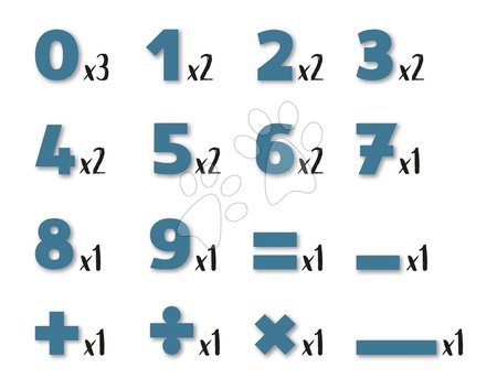 Mágneses játékok - Mágneses Számok és Jelek Magnetic Numbers Smoby - 2