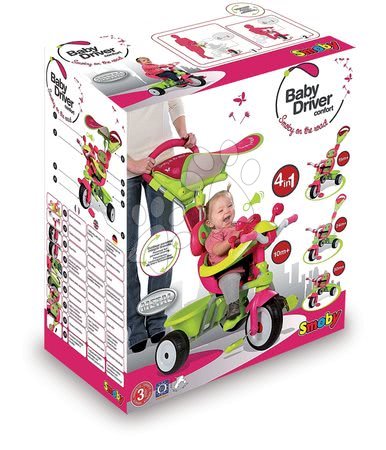 Triciklik 10 hónapos kortól - Tricikli Baby Driver Confort Fille Smoby - 14