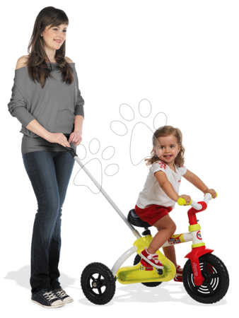 Tricikli na lančani pogon - SMOBY 435009 Trojkolka Sport Line Trike na reťaž, ružovo-strieborna, +15 mesiacov,74*49*53 cm - 2