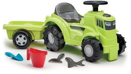 Écoiffier - Odrážedlo traktor s přívěsem Tractor Ride On with Garnished Trailer Écoiffier