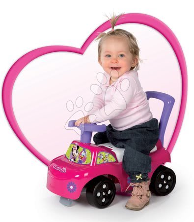 Guralice za djecu od 10 mjeseci - SMOBY 443011 Minnie auto odrážadlo ružové od 10-36+ mesiacov, 54*27*40 cm - 1