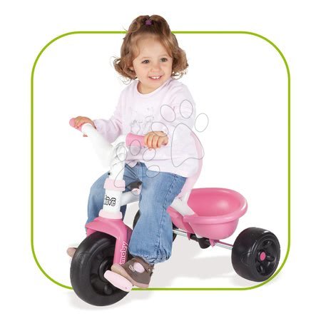 Triciklik 15 hónapos kortól - Tricikli Be Move Girl Smoby - 3