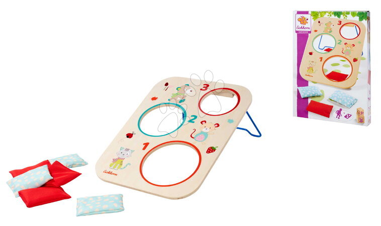 Drevené náučné hry - Drevená hra hádzanie vreciek na terč Outdoor Throwing Game Eichhorn - 3