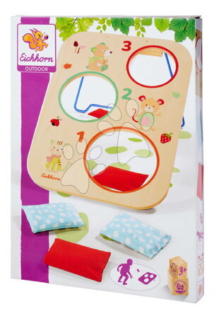 Drevené náučné hry - Drevená hra hádzanie vreciek na terč Outdoor Throwing Game Eichhorn - 11