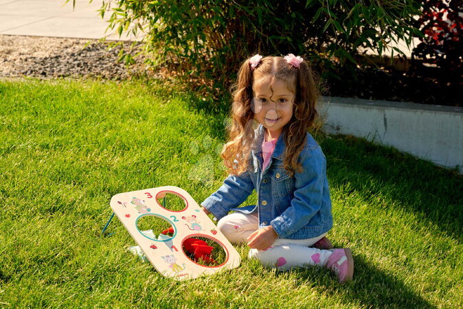 Drevené náučné hry - Drevená hra hádzanie vreciek na terč Outdoor Throwing Game Eichhorn - 7
