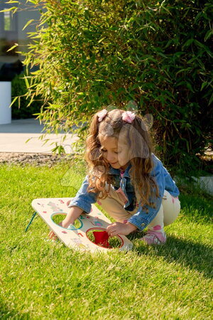 Drevené náučné hry - Drevená hra hádzanie vreciek na terč Outdoor Throwing Game Eichhorn - 9