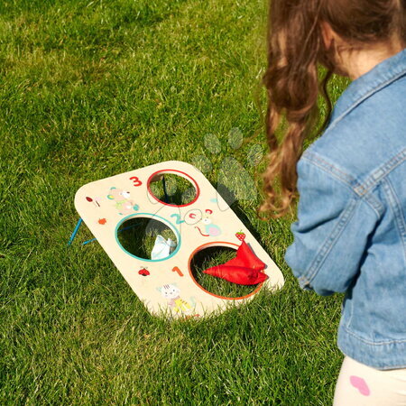 Sportjátékok a legkisebbeknek - Fa célbadobós játék zsákokkal Outdoor Throwing Game Eichhorn_1