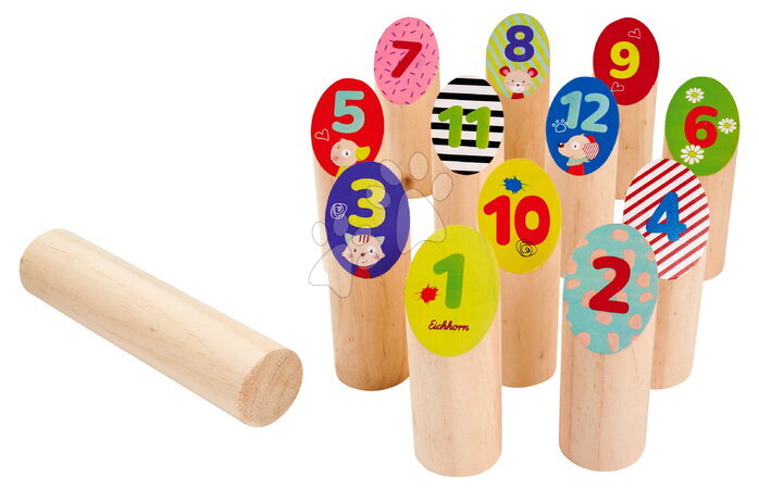 Dřevěné hry - Dřevěná hra s házením kolíku Throwing Game Sticks Outdoor Eichhorn - 2