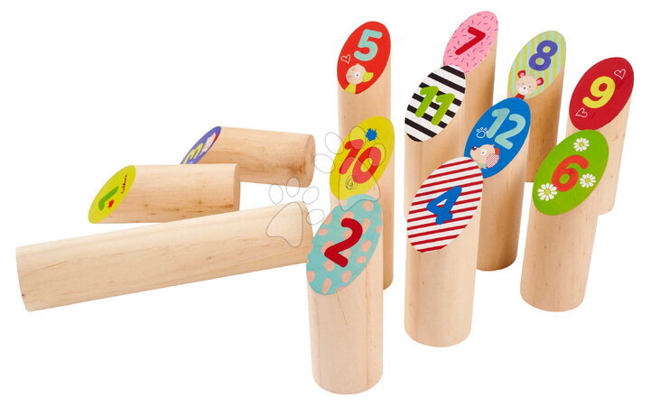 Dřevěné hry - Dřevěná hra s házením kolíku Throwing Game Sticks Outdoor Eichhorn - 3