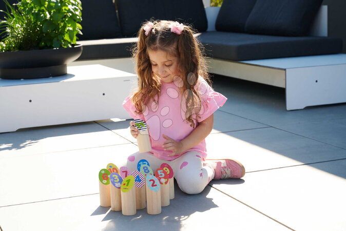 Dřevěné hry - Dřevěná hra s házením kolíku Throwing Game Sticks Outdoor Eichhorn - 14