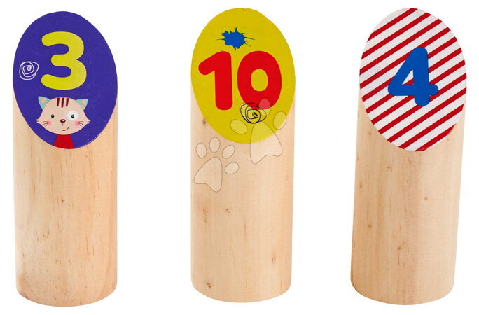 Dřevěné hry - Dřevěná hra s házením kolíku Throwing Game Sticks Outdoor Eichhorn - 6