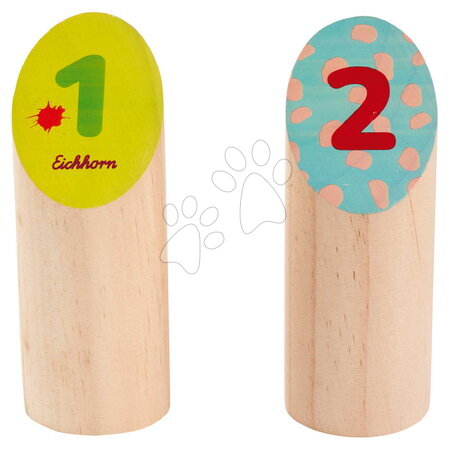 Dřevěné hry - Dřevěná hra s házením kolíku Throwing Game Sticks Outdoor Eichhorn - 7
