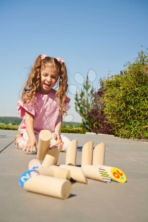 Dřevěné hry - Dřevěná hra s házením kolíku Throwing Game Sticks Outdoor Eichhorn - 18