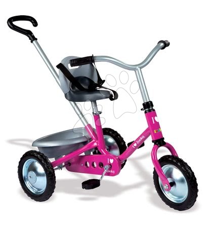 Tricikli - Lánchajtású tricikli Zooky Classic Girl Smoby világos rózsaszín 16 hó-tól