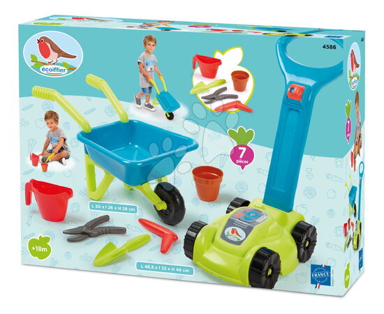 Igrače za v pesek - Kotalka s kosilnico za travo Gardening Set Écoiffier_1