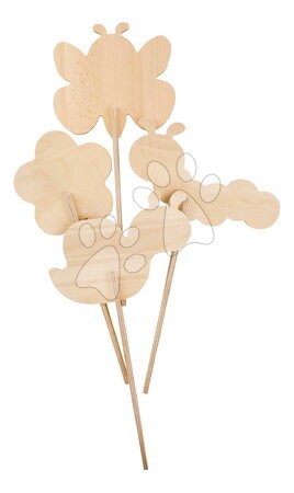 Jogos de jardineiro - Pinos de madeira para vaso de flores Outdoor Flowerpot Stickers Eichhorn_1