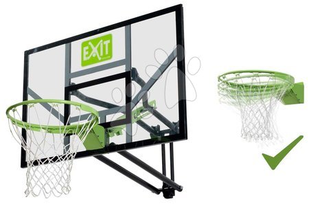 Freizeitsport - EXIT Galaxy Basketballkorb zur Wandmontage mit Dunkring - grün/schwarz