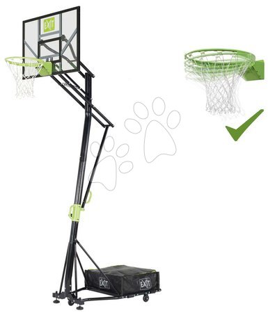 Activități sportiv-recreative - Construcție de baschet cu tablă și coș flexibil Galaxy Portable Basket Exit Toys