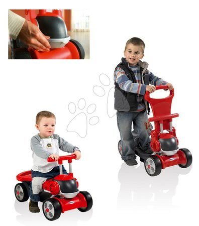 Koloběžky tříkolové - Odrážedlo a koloběžka Twin Rider Rouge Smoby - 1
